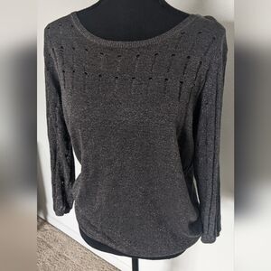 Gap Gray Lightweight Crew Neck Sweater, size S
